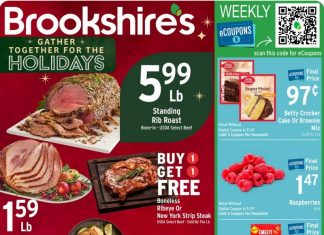 Brookshire’s Weekly Ad Dec 13– Dec 19, 2023 (Christmas Promotion Included)