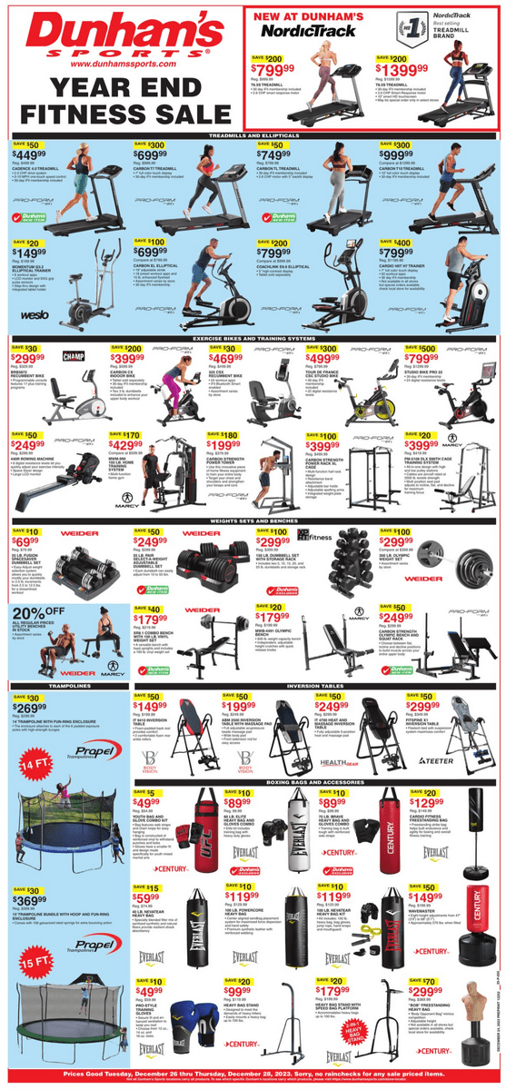 Dunham's Sports Weekly Ad Dec 26 Dec 28, 2023