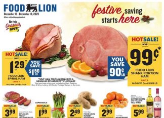 Food Lion Weekly Ad Dec 13 – Dec 19, 2023 (Christmas Promotion Included)