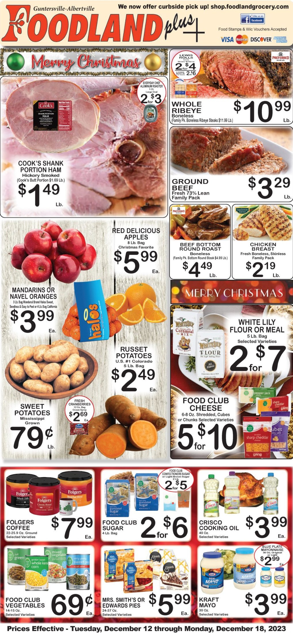 Foodland(US) Weekly Ad Dec 12 – Dec 18, 2023 (Christmas Promotion Included)