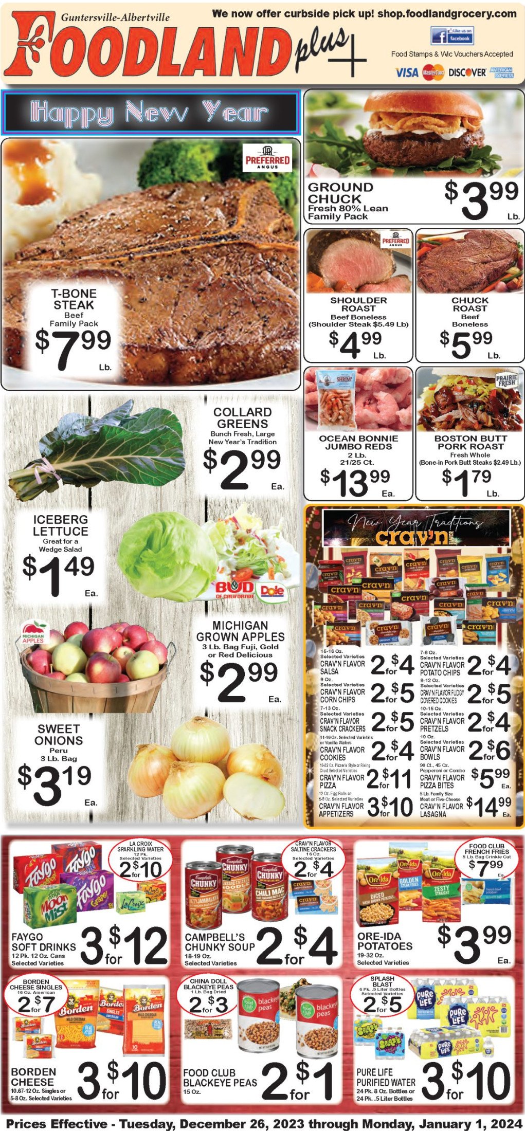 Foodland(US) Weekly Ad Dec 26, 2023 Jan 01, 2024 (New Year Promotion