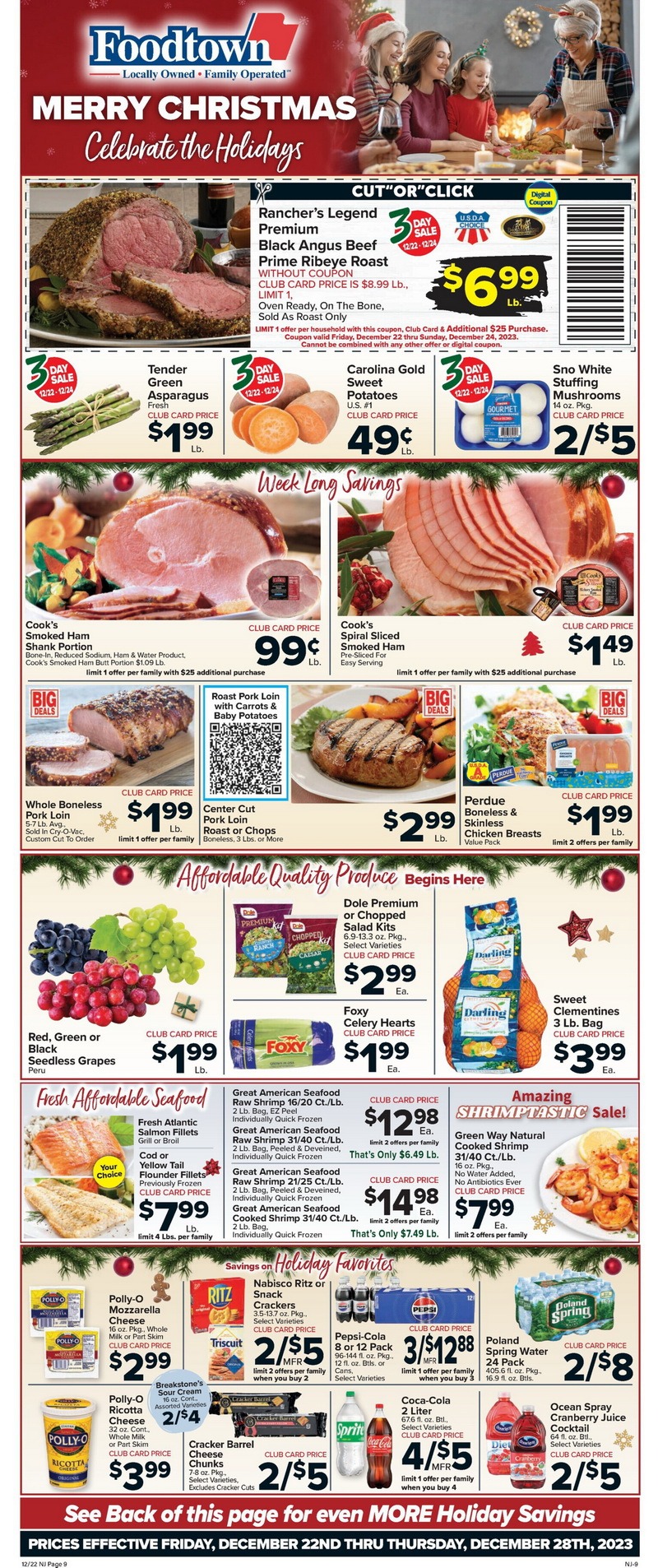 Foodtown Weekly Ad Dec 22 Dec 28, 2023 (Christmas Promotion Included)
