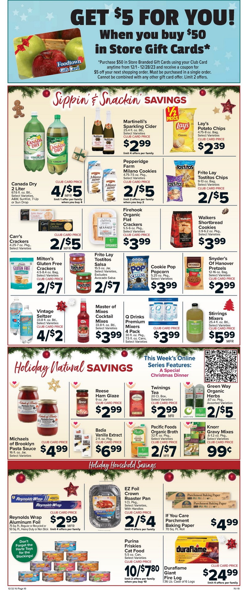 Foodtown Weekly Ad Dec 22 Dec 28, 2023 (Christmas Promotion Included)