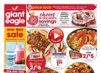 Giant Eagle Weekly Ad Dec 28, 2023 – Jan 03, 2024 (New Year Promotion Included)