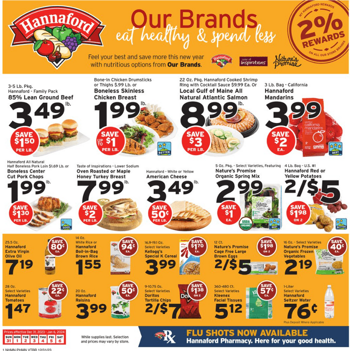 Hannaford Weekly Ad Dec 31, 2023 Jan 06, 2024