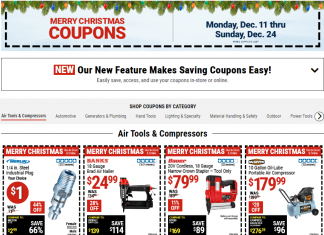 Harbor Freight Merry Christmas Coupon Sale Dec 11 – Dec 24, 2023