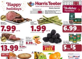 Harris Teeter Weekly Ad Dec 20 – Dec 26, 2023 (Christmas Promotion Included)