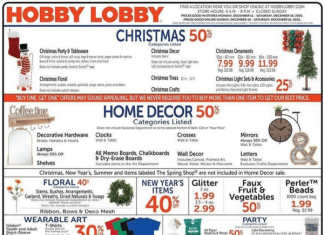 Hobby Lobby Weekly Ad Dec 10 – Dec 16, 2023