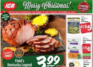 IGA Weekly Ad Dec 13 – Dec 26, 2023 (Christmas Promotion Included)