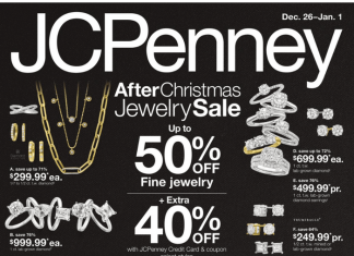 JCPenney After Christmas Jewelry Sale Dec 26, 2023 – Jan 1, 2024