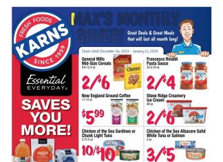 Karns Quality Foods Monthly Ad Dec 26, 2023 – Jan 22, 2024