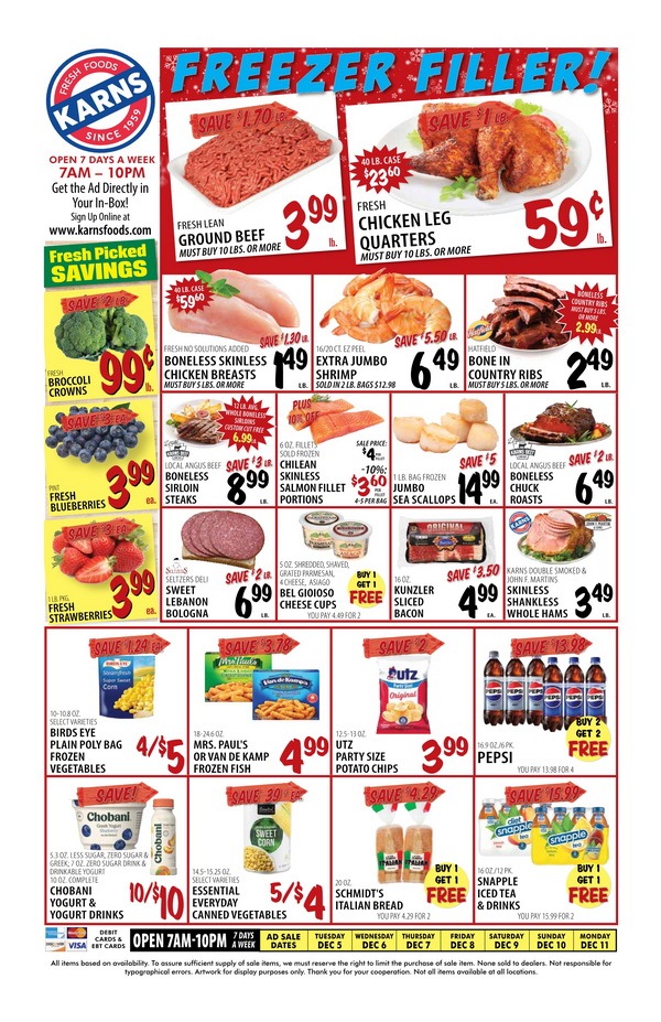 Karns Quality Foods Weekly Ad Dec 05 Dec 11, 2023