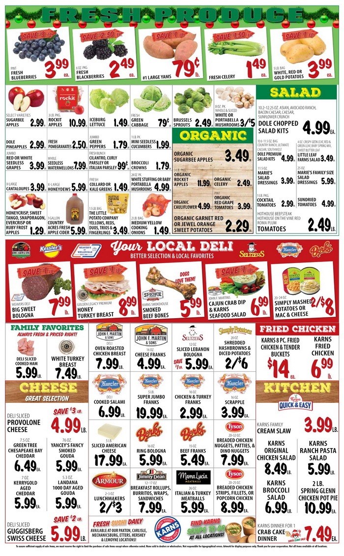 Karns Quality Foods Weekly Ad Dec 12 Dec 18, 2023 (Christmas