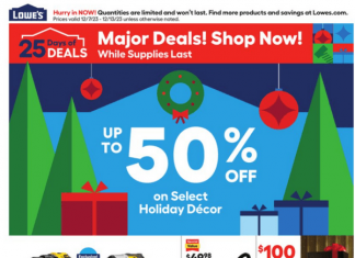 Lowe’s Weekly Ad Dec 07 – Dec 13, 2023