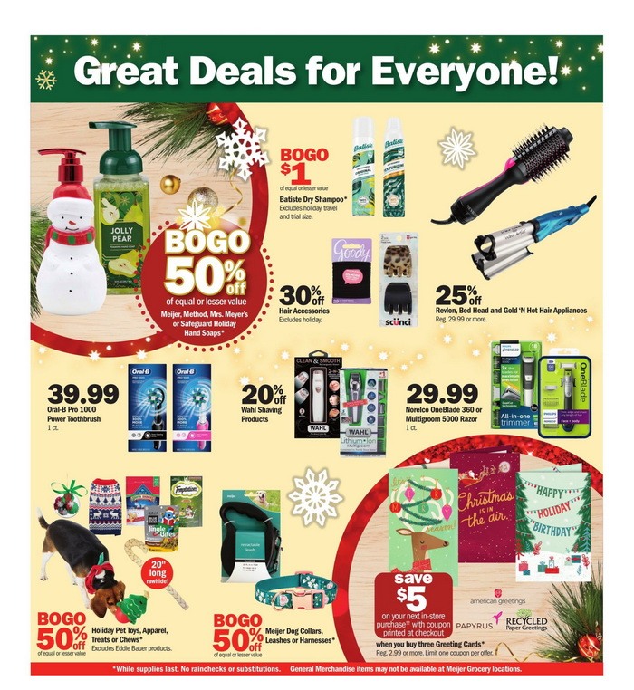 Meijer Holiday Ad Dec 17 Dec 24, 2023 (Christmas Promotion Included)