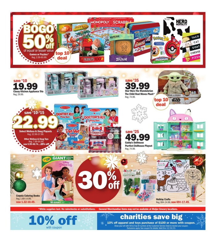 Meijer Holiday Ad Dec 17 Dec 24, 2023 (Christmas Promotion Included)