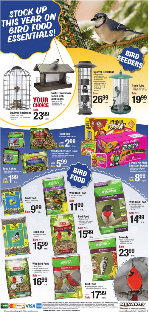 Menards Home Essential Ad Dec 26 Dec 31, 2023 (New Year Promotion