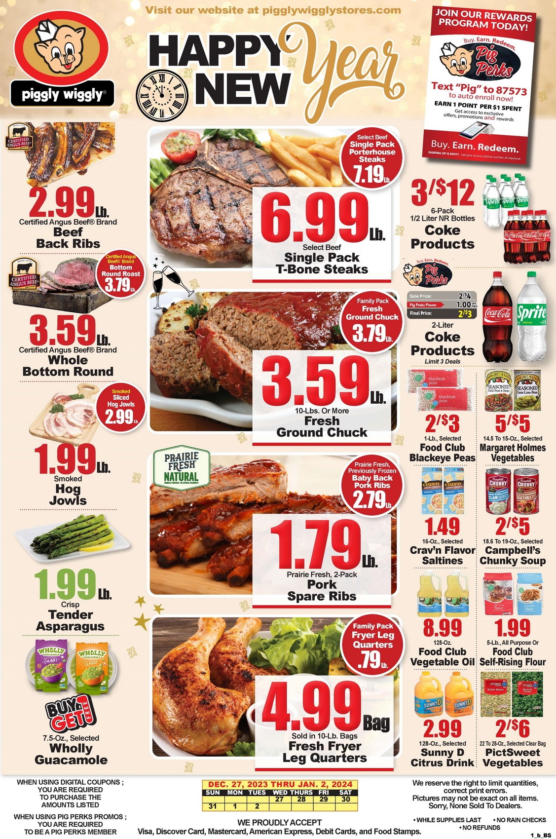 Piggly Wiggly Weekly Ad Dec 27, 2023 Jan 02, 2024 (New Year Promotion