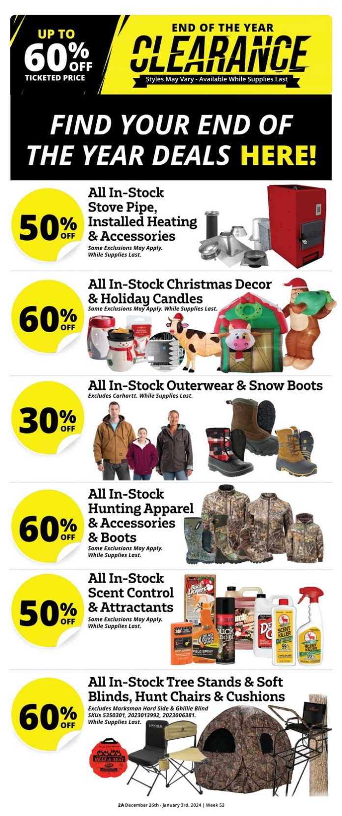 Rural King End of the Year Clearance Dec 26, 2023 Jan 03, 2024