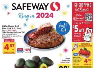 Safeway Weekly Ad Dec 27, 2023 – Jan 02, 2024 (New Year Promotion Included)