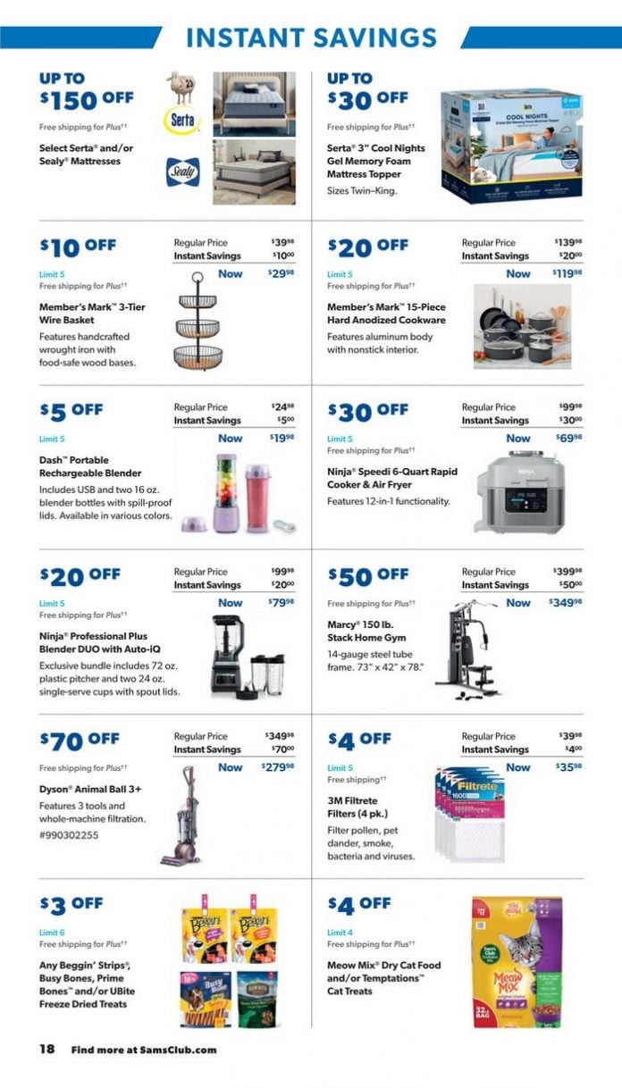 Sam's Club Instant Savings Ad Dec 28, 2023 Jan 21, 2024