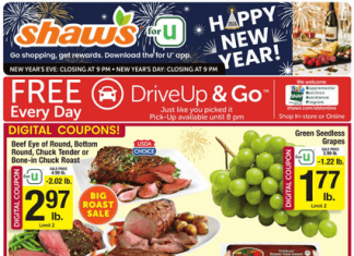 Shaw’s Weekly Ad Dec 29 – Jan 04, 2024 (New Year Promotion Included)