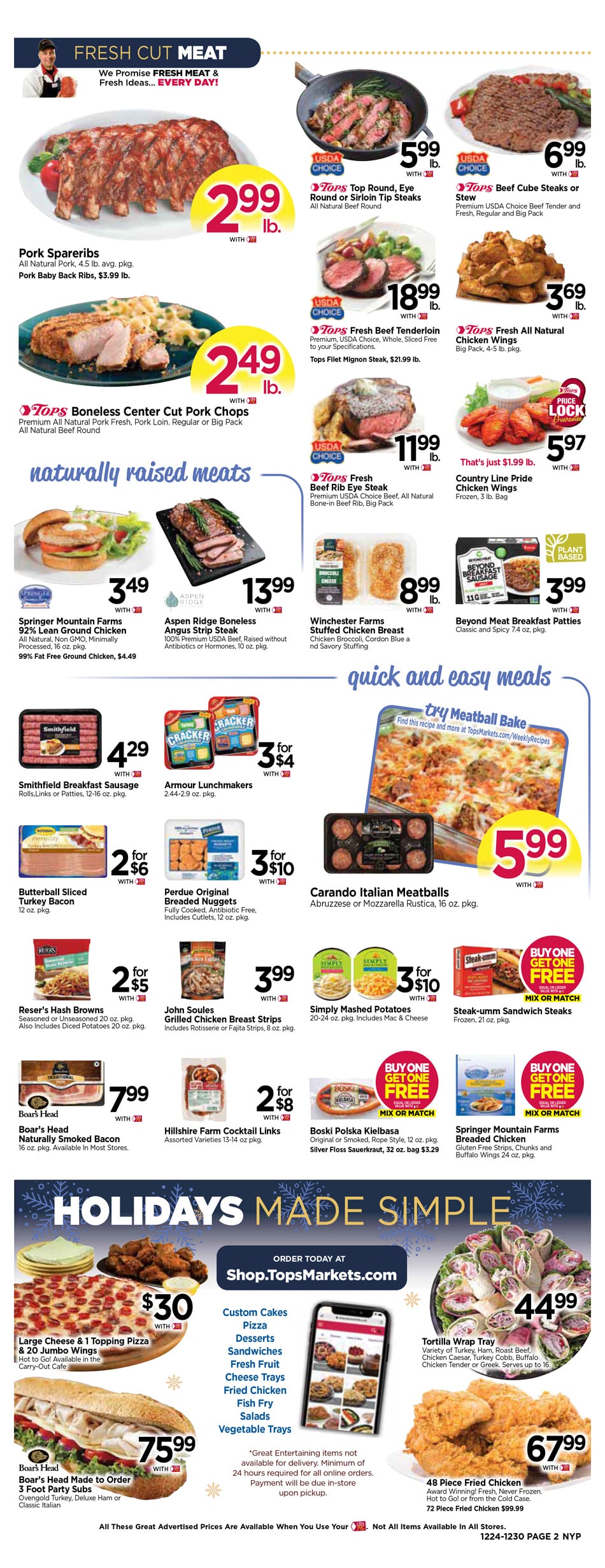 Tops Weekly Ad Dec 24 Dec 30, 2023