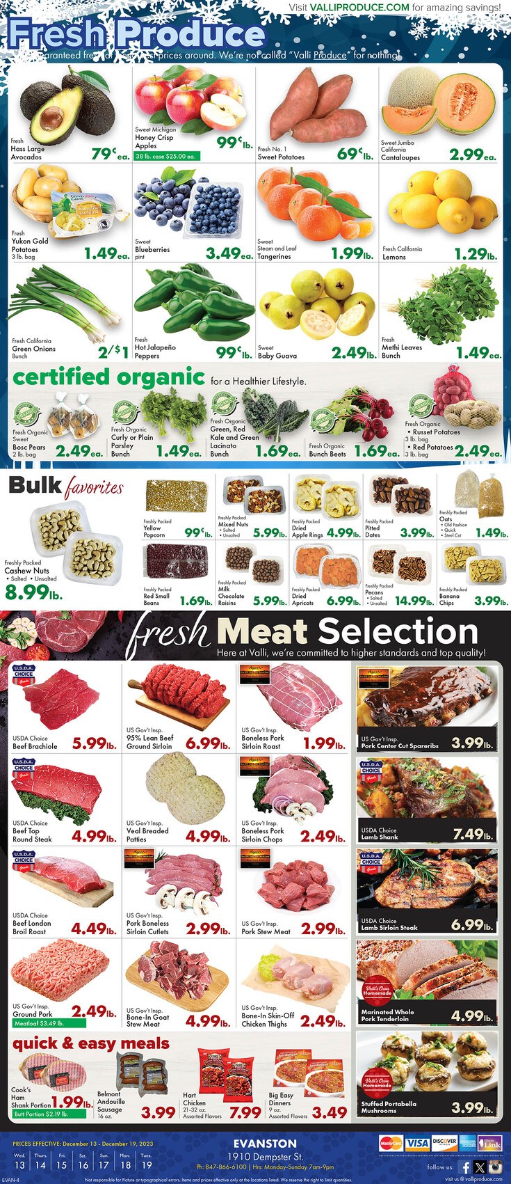 Valli Produce Weekly Ad Dec 13 Dec 19, 2023 (Christmas Promotion