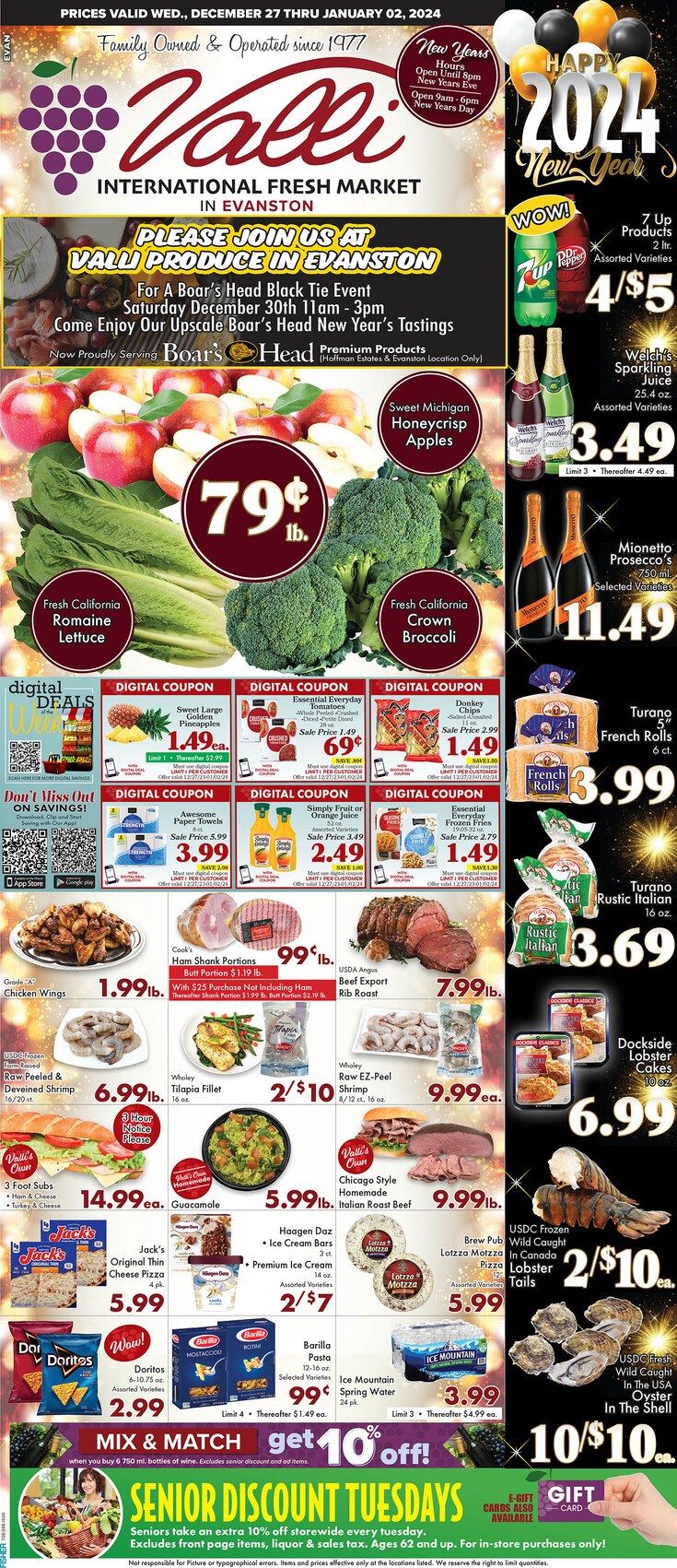 Valli Produce Weekly Ad Dec 27, 2023 Jan 2, 2024 (New Year Promotion