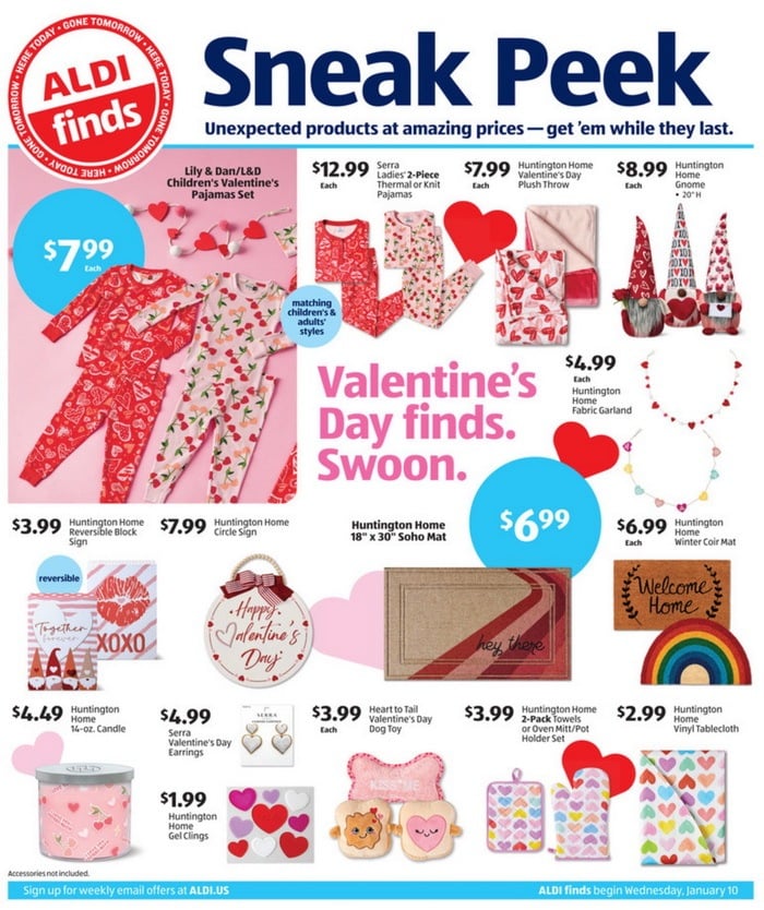 ALDI Sneak Peak InStore Ad Weekly Ad Jan 10 Jan 16, 2024 (Valentine