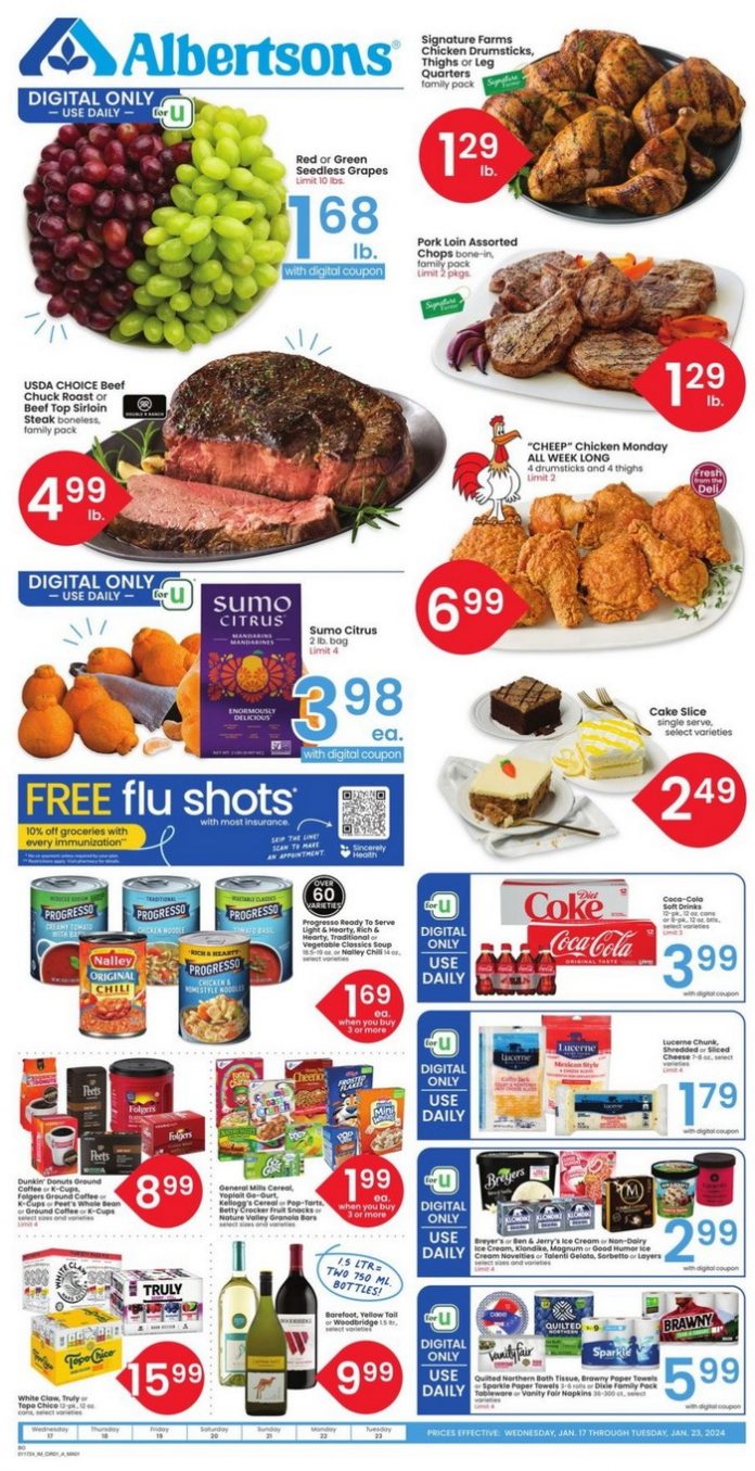 Albertsons Weekly Ad Jan 17 Jan 23, 2024