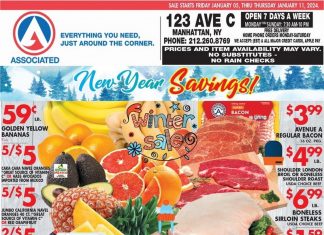 Associated Supermarkets Weekly Ad Jan 05 – Jan 11, 2024