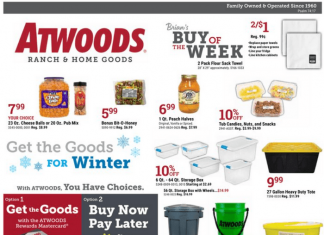 Atwoods Weekly Ad Jan 03 – Jan 14, 2024