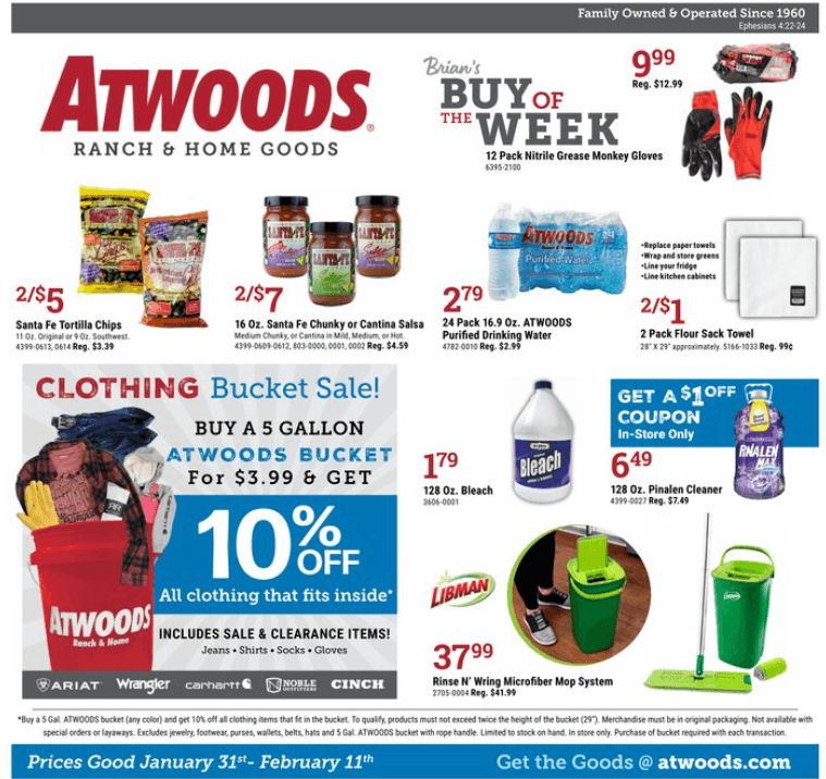 Atwoods Weekly Ad Jan 31 Feb 11, 2024