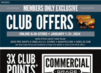 Bass Pro Shops Monthly Ad Jan 01 – Jan 31, 2024