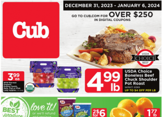 Cub Foods Weekly Ad Dec 31, 2023 – Jan 06, 2024