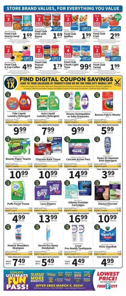 Food City Weekly Ad Jan 03 – Jan 09, 2024
