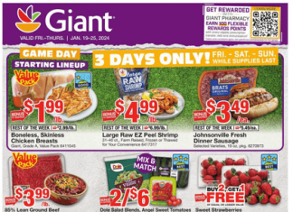 Giant Food Weekly Ad Jan 19 – Jan 25, 2024