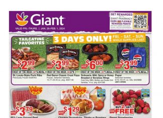 Giant Food Weekly Ad Jan 26 – Feb 01, 2024