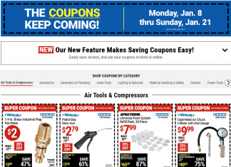 Harbor Freight Coupon Sale Jan 08 – Jan 21, 2024