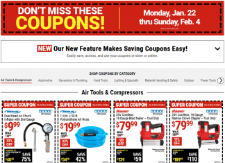 Harbor Freight Coupon Sale Jan 22 – Feb 04, 2024