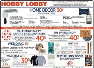 Hobby Lobby Weekly Ad Jan 14 – Jan 20, 2024