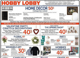 Hobby Lobby Weekly Ad Jan 21 – Jan 27, 2024