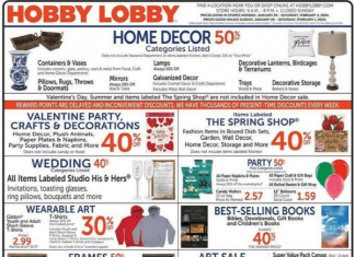 Hobby Lobby Weekly Ad Jan 28 – Feb 03, 2024