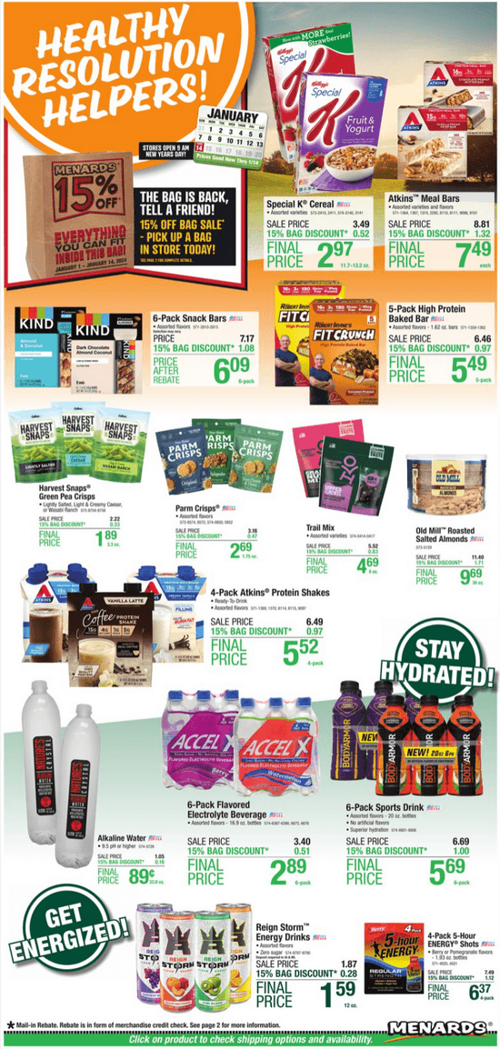 Menards Home Essential Ad Jan 01 Jan 14, 2024