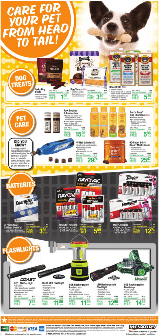 Menards Home Essential Ad Jan 01 Jan 14, 2024