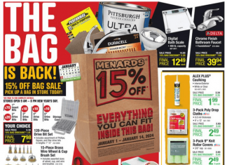 Menards Weekly Ad Jan 01 – Jan 14, 2024