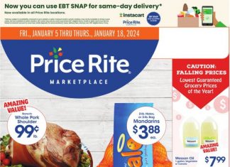 Price Rite Weekly Ad Jan 05 – Jan 18, 2024