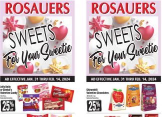 Rosauers Valentine’s Day Sale Jan 31 – Feb 14, 2024