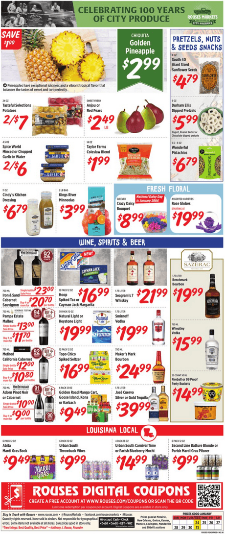 Rouses Weekly Ad Jan 24 – Jan 31, 2024